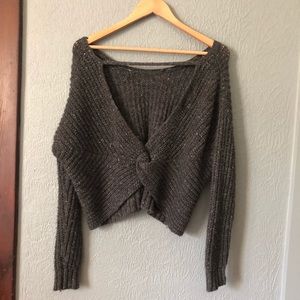 {Ruby Moon} Open back sweater